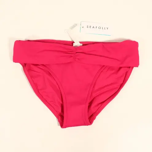 Seafolly NWT Persian Pink “V” Band Retro Pant Bikini Bottom Size 6