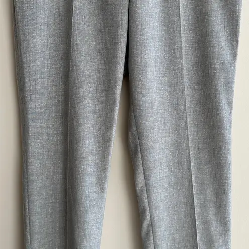 Reiss Women’s Grey Wool Blend Tapered Trousers, Gray Cropped Pants, Size 8