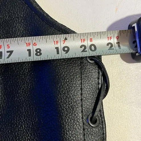 Black Leather Vest by Bike Night Leathers Womens size L Y2K Size L