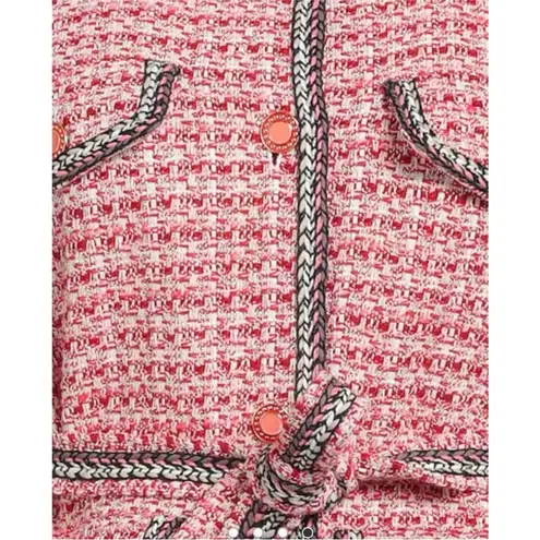 Maje Venetia Two Tone Tweed Pink Rose Rouge
Belted blazer NEW