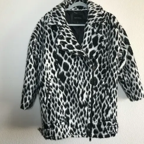 Banana Republic  Dalmatian print moto jacket