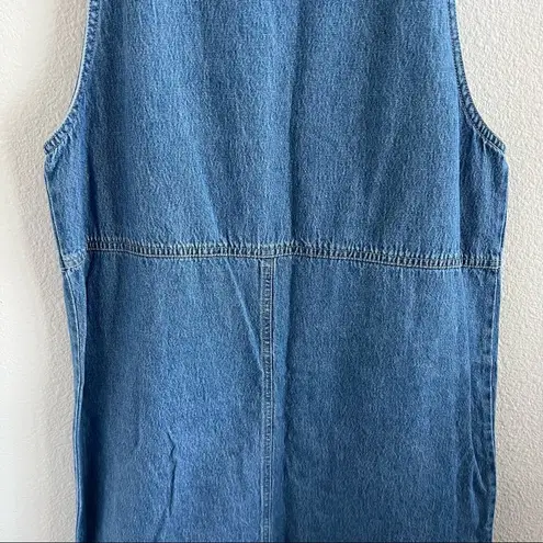 Sag Harbor Vintage Sport Denim Dress 90s Y2K 100% Cotton Small
