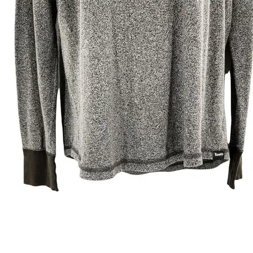 Roots Canada Marled Long Sleeve Shirt Sweatshirt Pullover Top XS