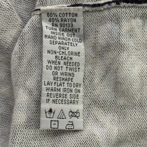 Bob Mackie Wearable Art Cardigan Sweater Woman's Medium Blue White Paisley Soft