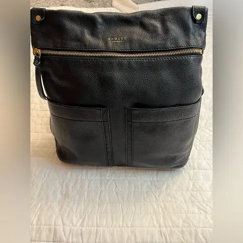 Radley London black leather kensal backpack