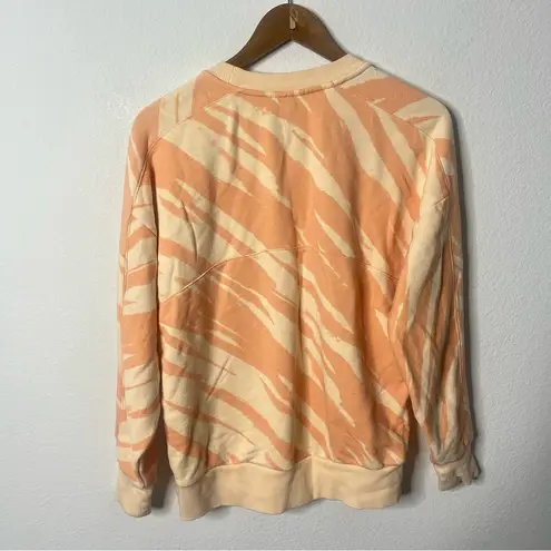 Sweaty Betty  London Essentials Sweatshirt Orange Peach Tie Dye Printed Womens S