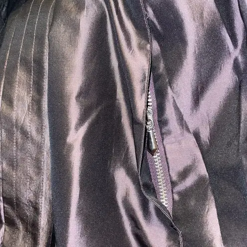 I. N. C. International concepts M silk blend zip belt pockets jacket. Purple! Purple Size M