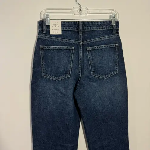 ZARA NWT  High Rise Flare Leg Full Length Jeans Bloggers Favorite‎ Size 4