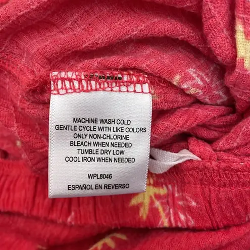 Charter Club Intimates Hot Pink with Yellow & White Palm Trees Women’s PJ Shorts