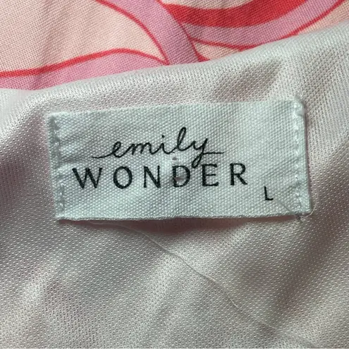 Emily Wonder Try To Resist Babydoll Dress Calypso Large Pink Coral Lined Beach