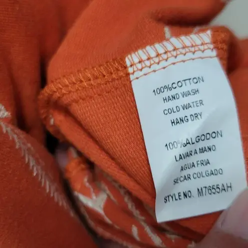 Monoreno orange southwestern embroidered cardigan size large