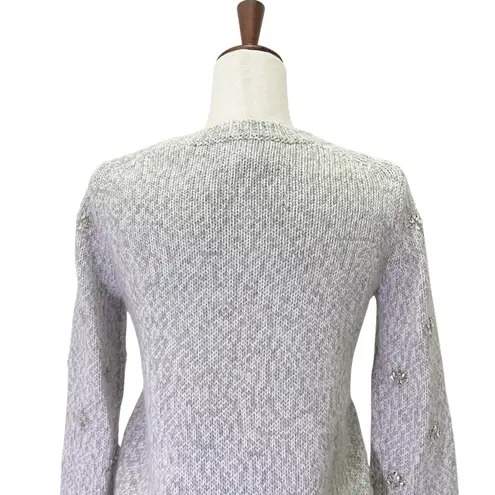 Banana Republic  Limited Edition Embellished Sweater Rhinestone Gray Size XS