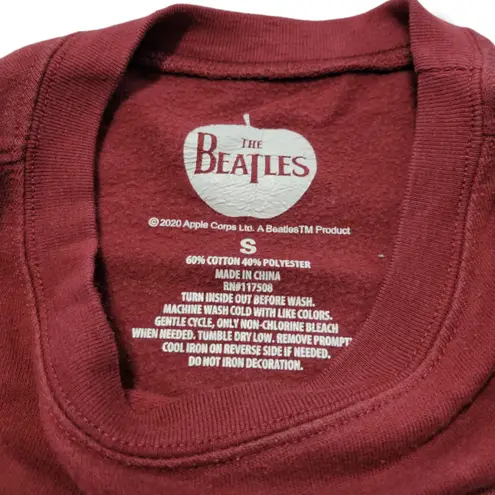 The Beatles Sweatshirt Size Small SM Abbey Road Graphic Print Floral