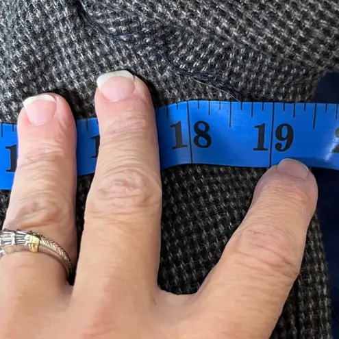 Quiet Luxury Wool Blend Skirt Suit Gray Houndstooth Vintage Step by Step Sz 12