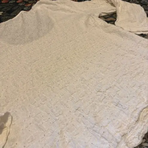 Bay Studio 90’s Y2K Fairy Cottagecore Hobbit Whimsy Eyelet Top Women’s Petite M White Size undefined