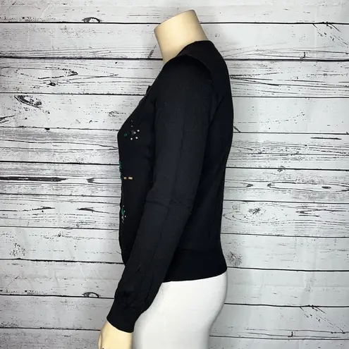 New York And Company NWT Size XL Black Embellished Sweater Cardigan