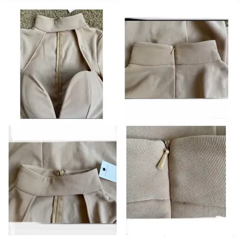Rare London New high neck cut - out dress Sz L