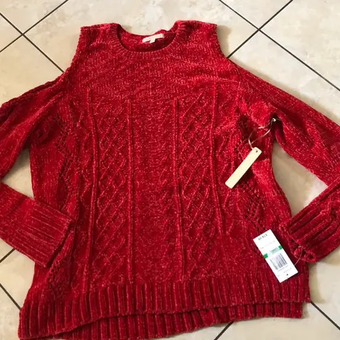 Gibson Latimer Red holiday chenille sweater