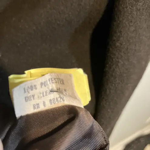 Donny Brook Brown Pea Coat, Size 14 Petticoat, Double Breasted Coat, Vintage