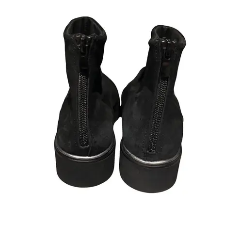 Eric Michael Womens Black Suede Ankle Boots With Zipper Closure Size 38 US 7.5 - Image 3