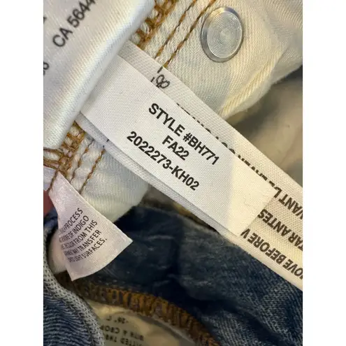 J Crew Jeans Women 25 Blue Medium Wash Distressed Denim Demi Boot Crop Preppy