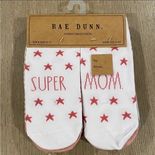 Rae Dunn  Super Mom 10 Pack Low Cut Socks 🌸