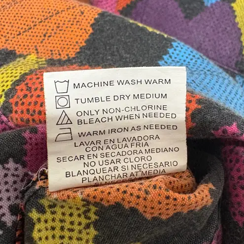 Just Love Women Scrub Top S Multicolor Heart Print Nurse Medical Uniform Pockets