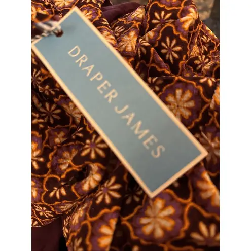 Draper James -Multicolor-MOSAIC-CROSSOVER-LONG SLEEVE-WRAP DRESS-SIZE-S-NWT