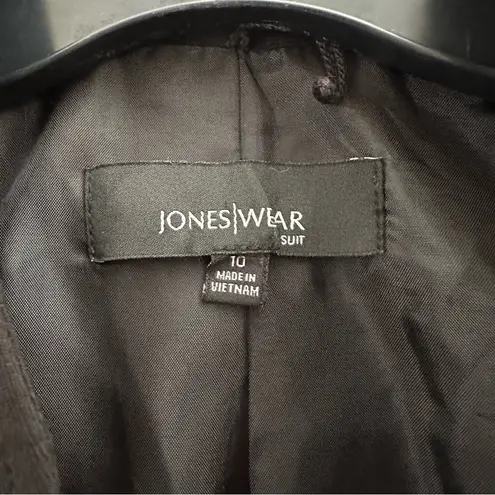 Jones Wear  Black Tie Waist Suit Jacket