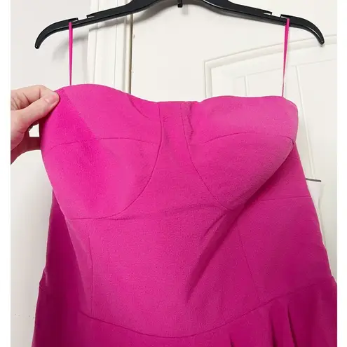 Dress the Population NWT  Kai Sweetheart Neckline Strapless Gown Fuchsia