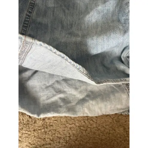 90s moda international Cotton Sleeveless Sweetheart Strappy Denim Romper Size 12 Blue