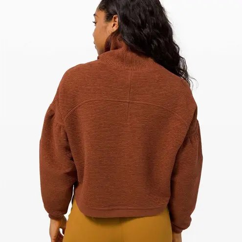 Lululemon  Peaceful Moments Mock Turtleneck Pullover Sweater - Copper | Size L/XL