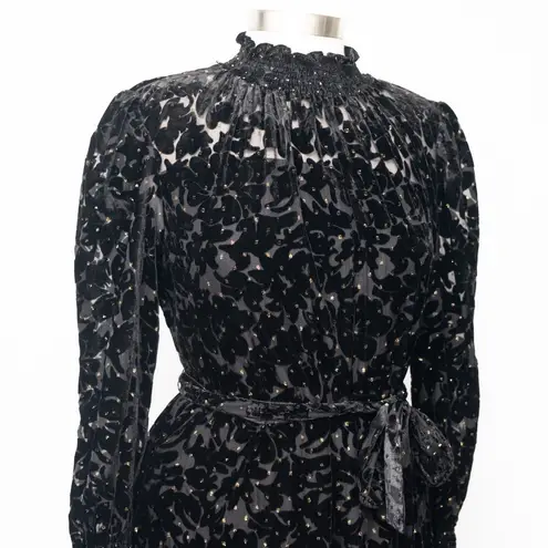 Alex Marie Skyler Velvet Smocked Cocktail Dress