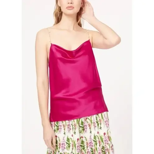 Cami NYC / Revolve The Busy Pearl Strap Silk Cami in Raspberry NWOT