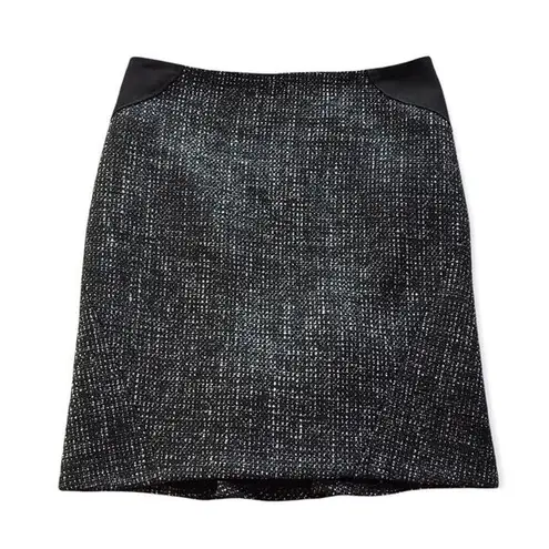 Tahari 🆕 Black Tweed Knee Length Skirt