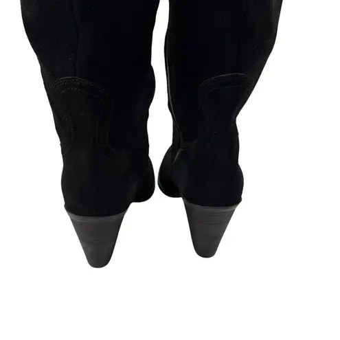 Blondo Women's Waterproof Suede Willow Western Tall Boot Black Size 8.5 NWT