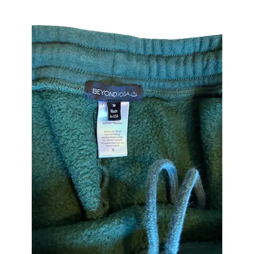 Beyond Yoga Sweatpants Joggers Comfy Lounge Drawstring Pockets Green M