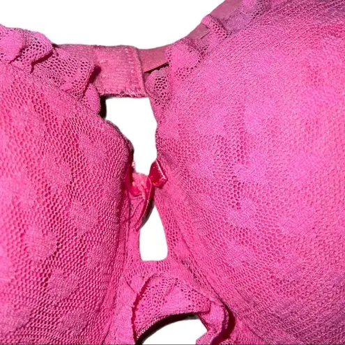 Fruit of the Loom  adorable hot pink lacy bra!