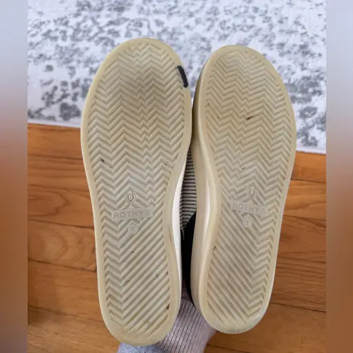 Rothy's Rothy’s Lace Up Sneakers Classic Navy and Cream Striped size 7