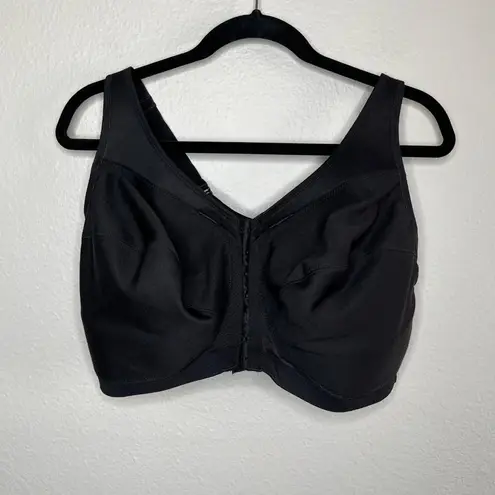 Glamorise Black 40I Magic Lift Front Closure Posture Wireless Bra 1265 Size undefined