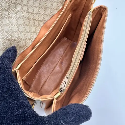 Celine Macadam Coated
Canvas Crossbody Bag Tan