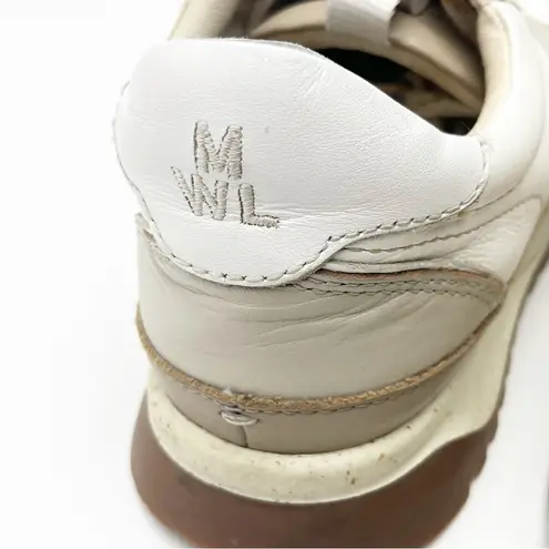 Madewell  Antique Cream Kickoff Trainer Sneakers, Size 7