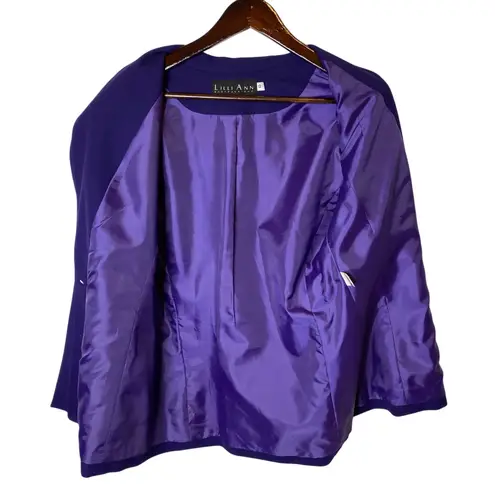 Lilli Ann Vintage Wool Blazer Purple Size 10