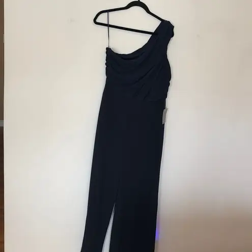 Love by Design Navy One-Shoulder Jumpsuit, M, NWT