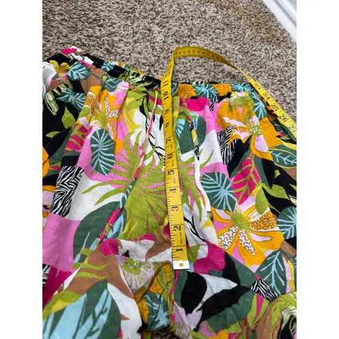 Rachel Roy Ultra Wide Leg Colorful Pants Womens Sz M Boho Beachy Vacation Light Green Size M