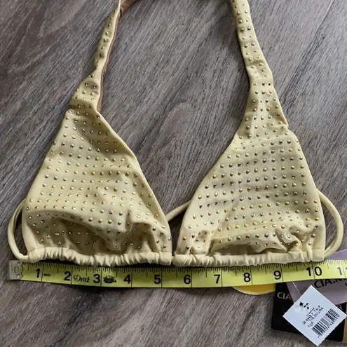 🦋4/$25 Gold Bikini Top Size Small