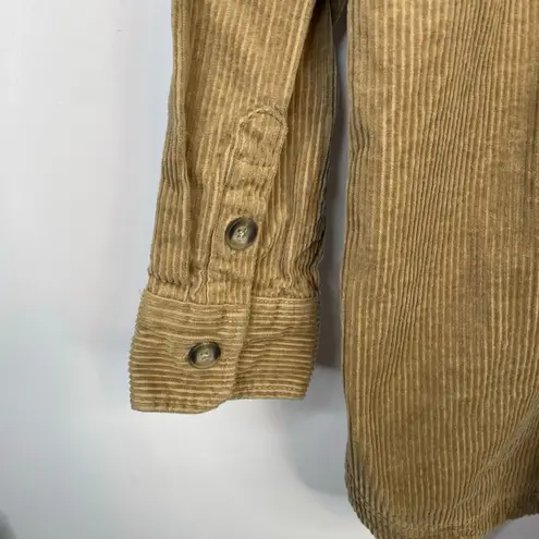 matty m Cotton Blend Corduroy Shirt Jacket Shacket Brown Tan Gorpcore womens XL