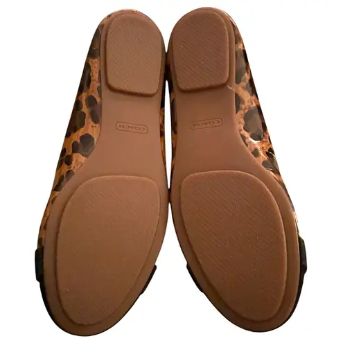 Coach  London Leopard Print Ballet Flats Size 7.5 thumbnail 7