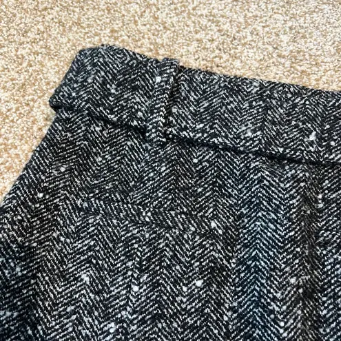Amour Vert NWOT Ira Tweed Miniskirt Belted Grey Size 6