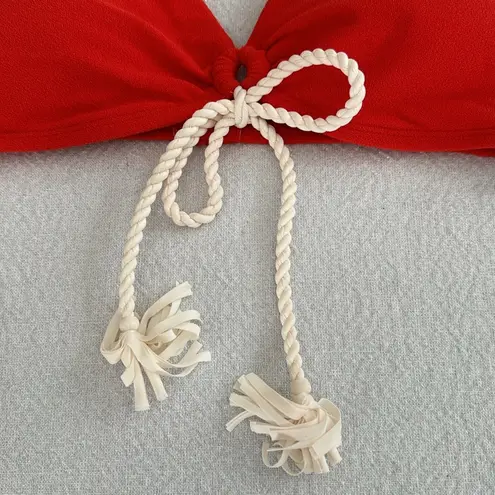 Robin Piccone Soliel Tie Front Bikini Top, Small, $118